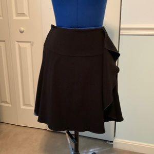 Loft black mini skirt